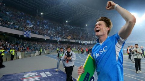 Pemain Napoli, Scott McTominay. (CARLO HERMANN / AFP)