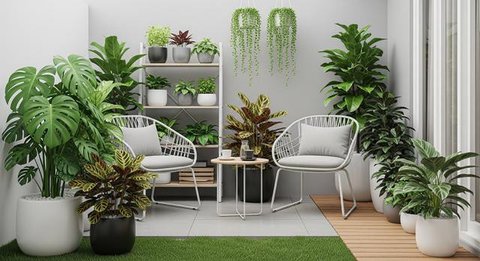 Desain Teras Kecil Tapi Modern/AI