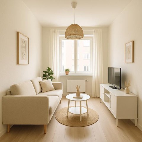 Desain Rumah Dalam Gang yang Terlihat Sempit dari Luar tapi Luas di Dalam/ Ilustrasi AI