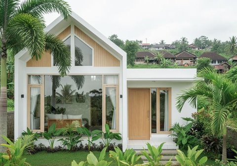 Desain Rumah Kecil ala Villa Pedesaan (Sumber: gemini.com)