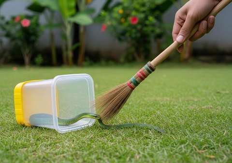 Ular Masuk Rumah (created by AI)