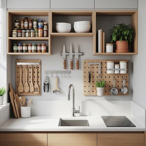 Desain Dapur Mini 22 Meter (Image by Gemini AI)