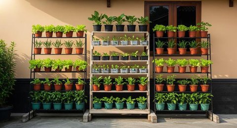 Ide Kebun Sayur Minimalis Belakang Rumah Modal Rp 300 Ribu/AI