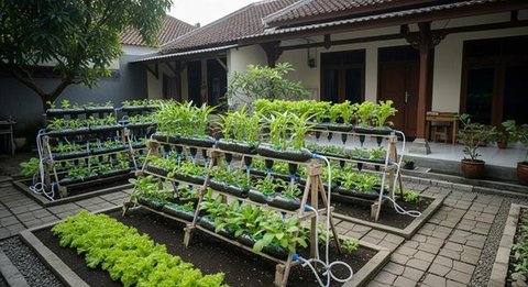 Ide Kebun Sayur Minimalis Belakang Rumah Modal Rp 300 Ribu/AI