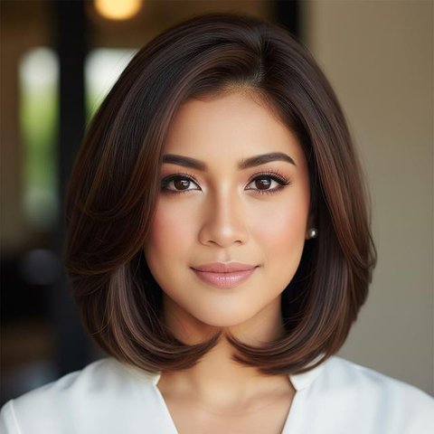 Model Rambut Pendek Wanita Sesuai Bentuk Wajah Lonjong/AI