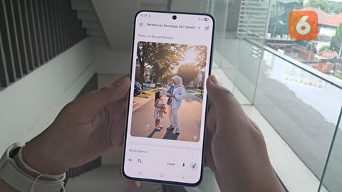 Prompt Gemini AI untuk edit foto di Samsung Galaxy S25 FE. Lipytan6.com/Nariza Riskantia Haya