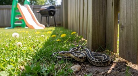 Ilustrasi sarang atau lubang ular. [Foto: Gemini]