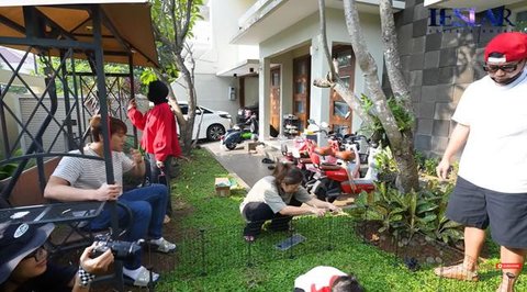 Potret Taman Rumah Lesti Kejora yang Minimalis/Youtube/Leslar Entertainment