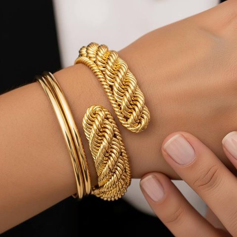 Model Gelang Emas Lilit London Murni Paling Dicari (Foto: Reve)