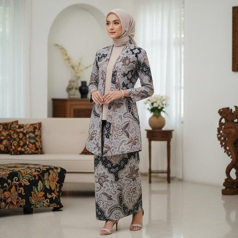 Model Baju Kurung Wanita Modern Lebaran 2026 (Image by Gemini AI)