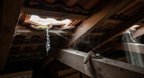 Ular Piton di Plafon Rumah