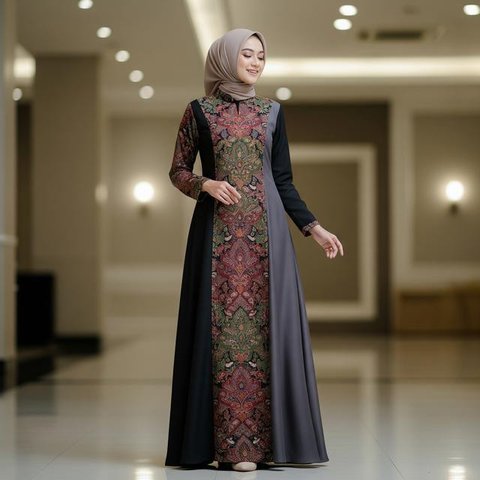 Model Gamis 3 Dunia (Image by Gemini AI)