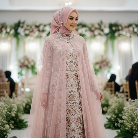 Model Gamis 3 Dunia (Image by Gemini AI)