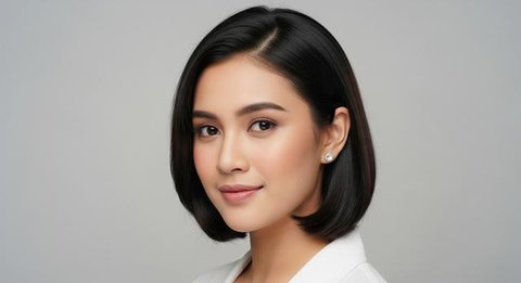 Model Rambut Wanita Pendek Tanpa Layer yang Tetap Stylish/ Ilustrasi AI