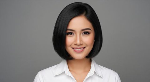 Model Rambut Wanita Pendek Tanpa Layer yang Tetap Stylish/ Ilustrasi AI