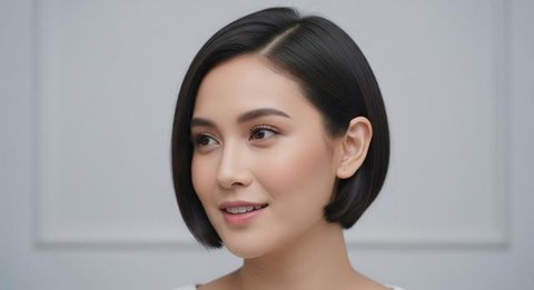 Model Rambut Wanita Pendek Tanpa Layer yang Tetap Stylish/ Ilustrasi AI