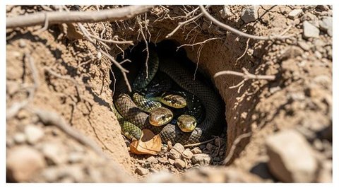 Sarang Ular King Cobra/ Ilustrasi AI