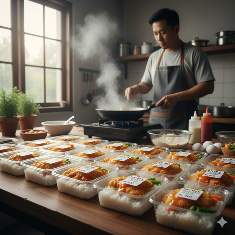 Ide Jualan Nasi Bungkus Rp 5.000 Modal 3 Bahan/AI