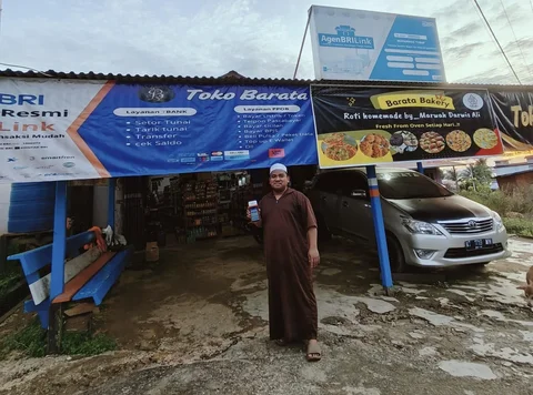 Muhammad Yusuf, mitra AgenBRILink yang beroperasi di Desa Liangbunyu, Kecamatan Sebatik Barat, Kabupaten Nunukan, Kalimantan Utara