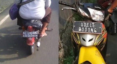 Cara Pemotor Licik Tutup Pelat Nomor Hindari Kamera Tilang Elektronik (Korps Lalu Lintas Polri)