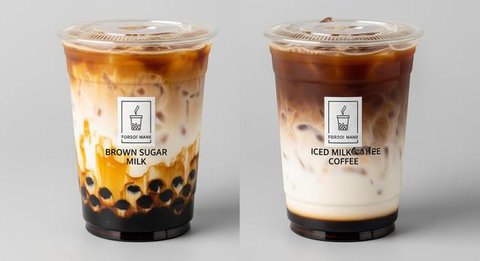Brown Sugar Milk dan Es Kopi Susu