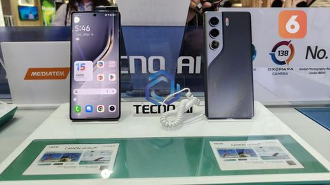 Tecno Camon 40 Pro 5G. Liputan6.com/Reanthonio Oktovier Sinanu