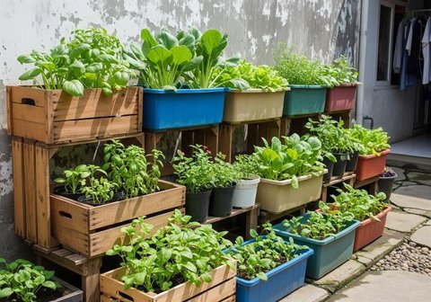 Kebun Sayur Dekat Dapur (Image by Gemini AI)