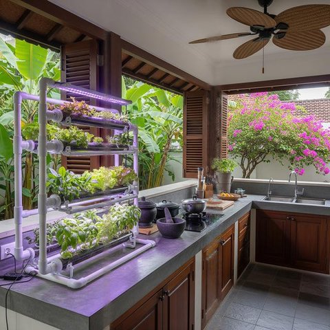 Kebun Sayur Dekat Dapur (Image by Gemini AI)