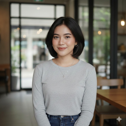 Potongan Rambut Wanita Pendek untuk Rambut Mengembang (Foto: Gemini AI)