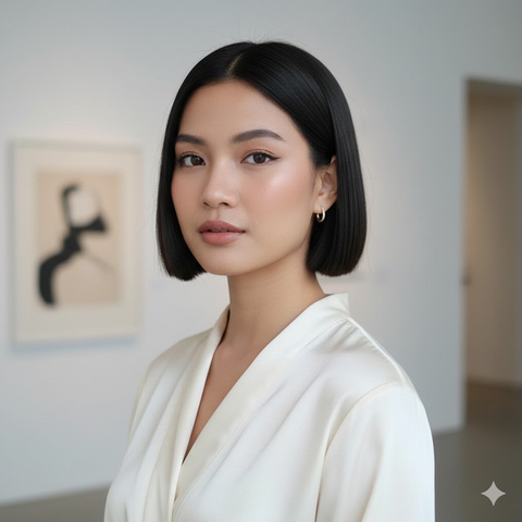 Potongan Rambut Wanita Pendek untuk Rambut Mengembang (Foto: Gemini AI)