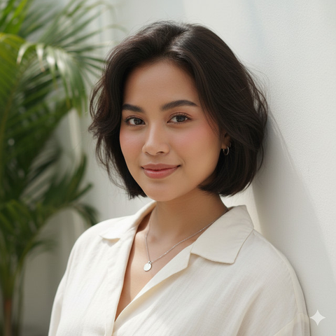 Potongan Rambut Wanita Pendek untuk Rambut Mengembang (Foto: Gemini AI)