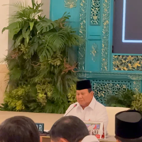 Prabowo rapat kabinet
