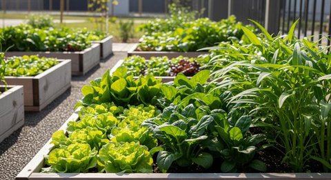 7 Model Kebun Sayur Polikultur untuk Rumah Kecil: Hemat Lahan, Rapi, dan Mudah Dirawat (foto: Gemini AI)