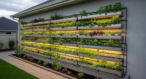 7 Model Kebun Sayur Polikultur untuk Rumah Kecil: Hemat Lahan, Rapi, dan Mudah Dirawat (foto: Gemini AI)