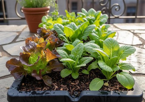 Model Kebun Sayur Dekat Teras Samping yang Sempit tapi Rapi, Inspirasi Hunian 2026 (Foto: Gemini AI)