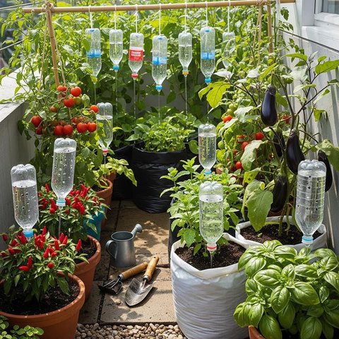 Model Kebun Sayur Dekat Teras Samping yang Sempit tapi Rapi, Inspirasi Hunian 2026 (Foto: Gemini AI)