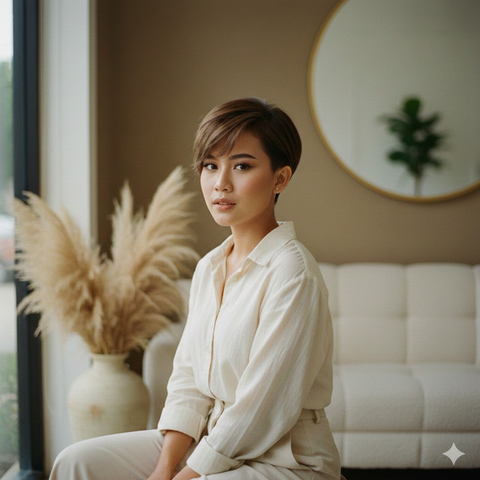 Model Rambut Wanita Pendek Cepak (created by AI)