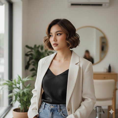 Model Rambut Wanita Pendek Cepak (created by AI)