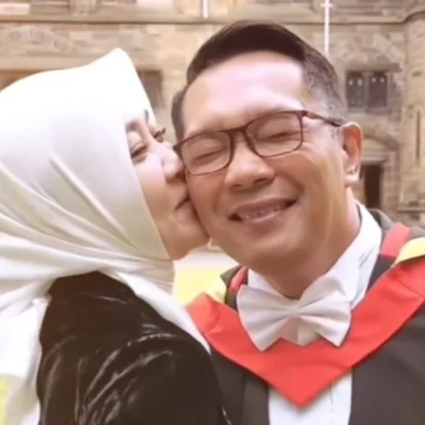 Momen manis Atalia-Ridwan Kamil
