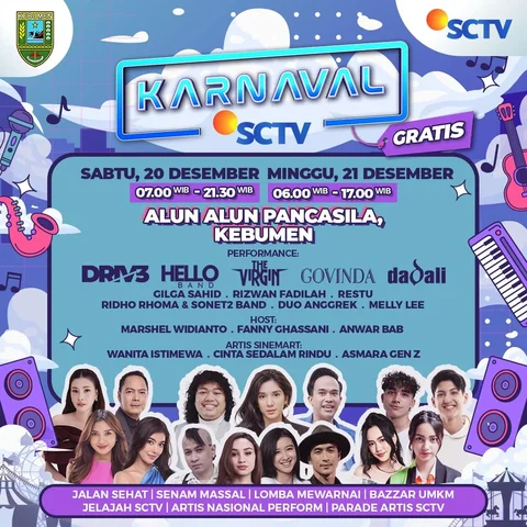 2 Hari Berturut-turut Karnaval SCTV Akan Hadir Hibur Warga Kebumen