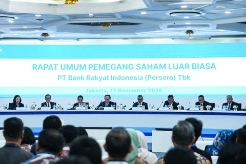 PT Bank Rakyat Indonesia (Persero) Tbk atau BRI menggelar Rapat Umum Pemegang Saham Luar Biasa (RUPSLB)