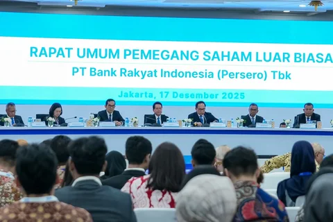 PT Bank Rakyat Indonesia (Persero) Tbk atau BRI menggelar Rapat Umum Pemegang Saham Luar Biasa (RUPSLB)