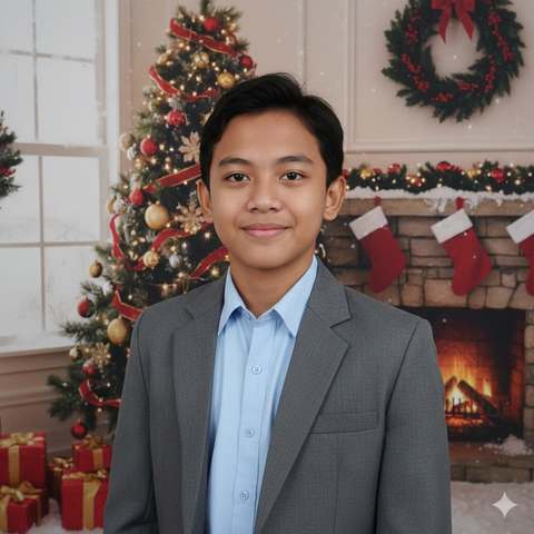 Model Baju Anak Laki-Laki untuk Acara Natal (Foto: Reve Art AI)