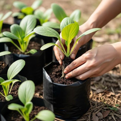Menanam Sayur di Botol Bekas. (Foto: Gemini AI)