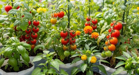 Kebun Raya Bogor anak-anak bermain di taman bunga