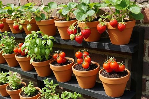 Ide Kebun Mini Rumah yang Menjaga Ketersediaan Sayur Selama Minggu Model Kebun di Balkon/ Ilustrasi AI
