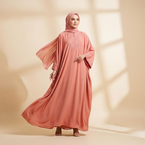 Model Gamis Longgar yang Tidak Panas/AI