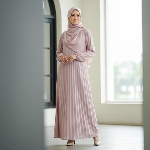 Model Gamis Longgar yang Tidak Panas/AI