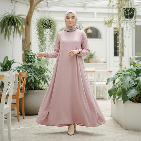 Model Gamis Longgar yang Tidak Panas/AI