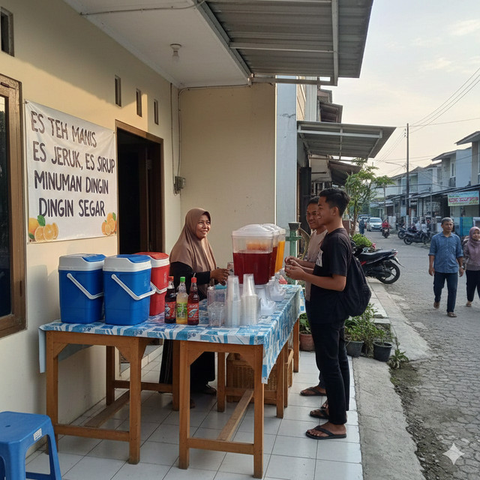 Ide Usaha Depan Rumah Modal Rp200 Ribu (Foto: Gemini AI)